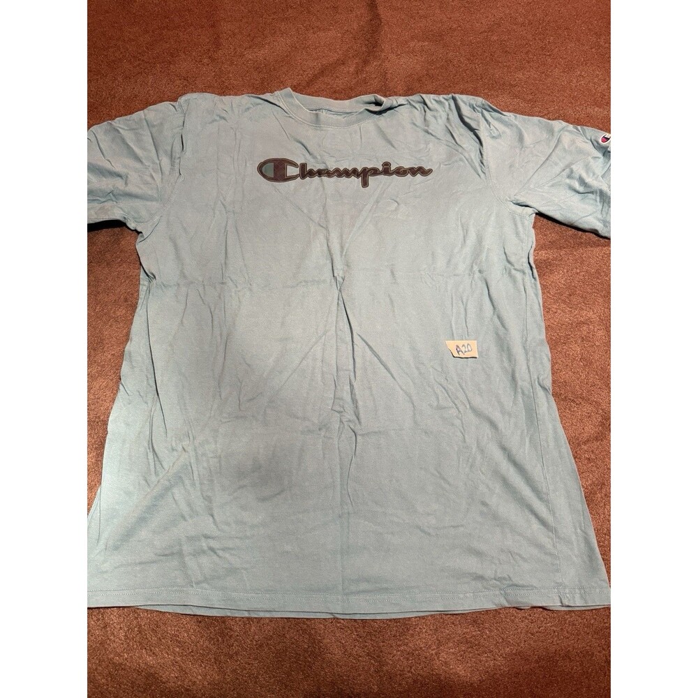 Champion Mens TShirt 2XLT Double Extra Large Tall Light Blue Activewear Tee